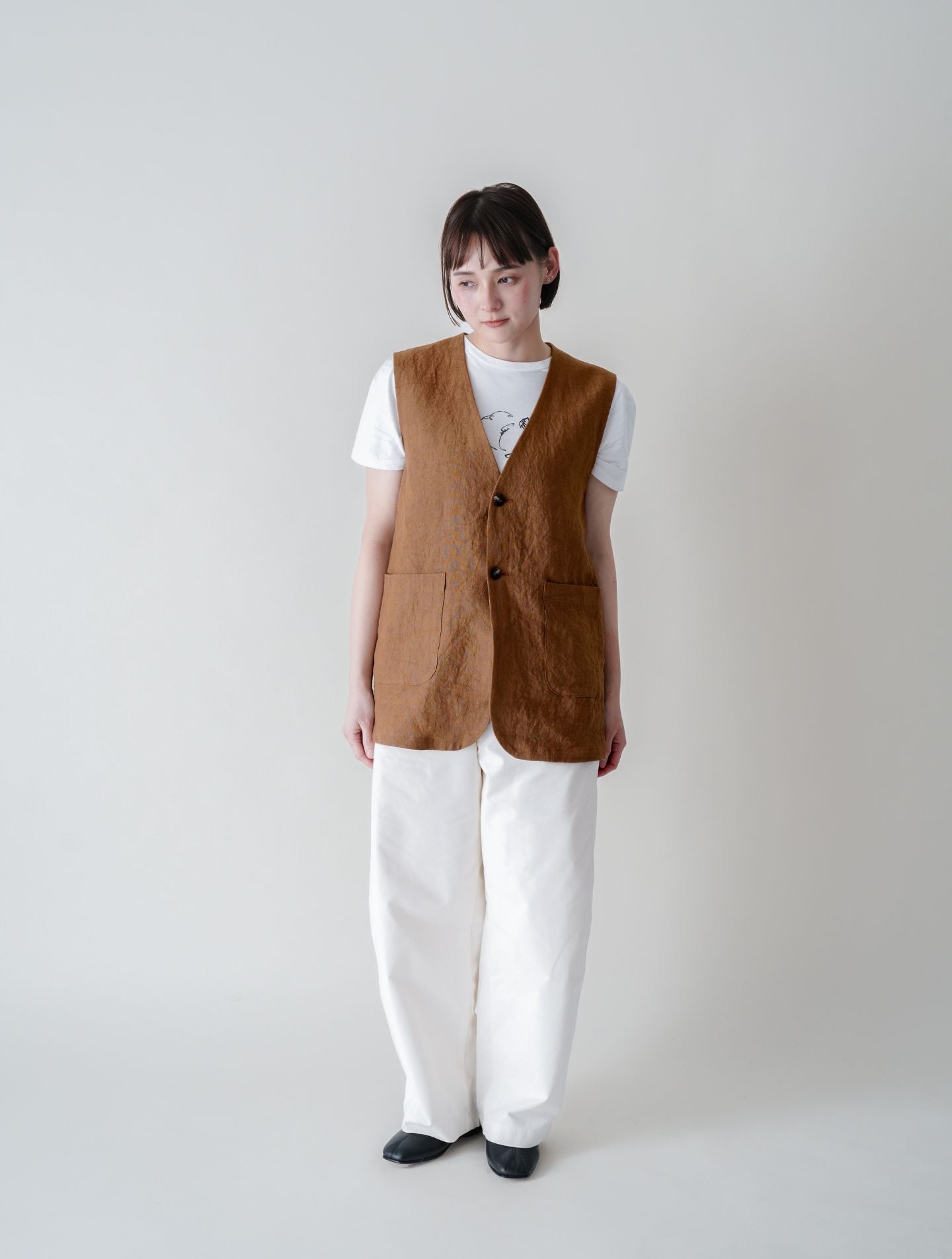 ヒューシック VT │ 天日干しリネン ベスト – nuhji