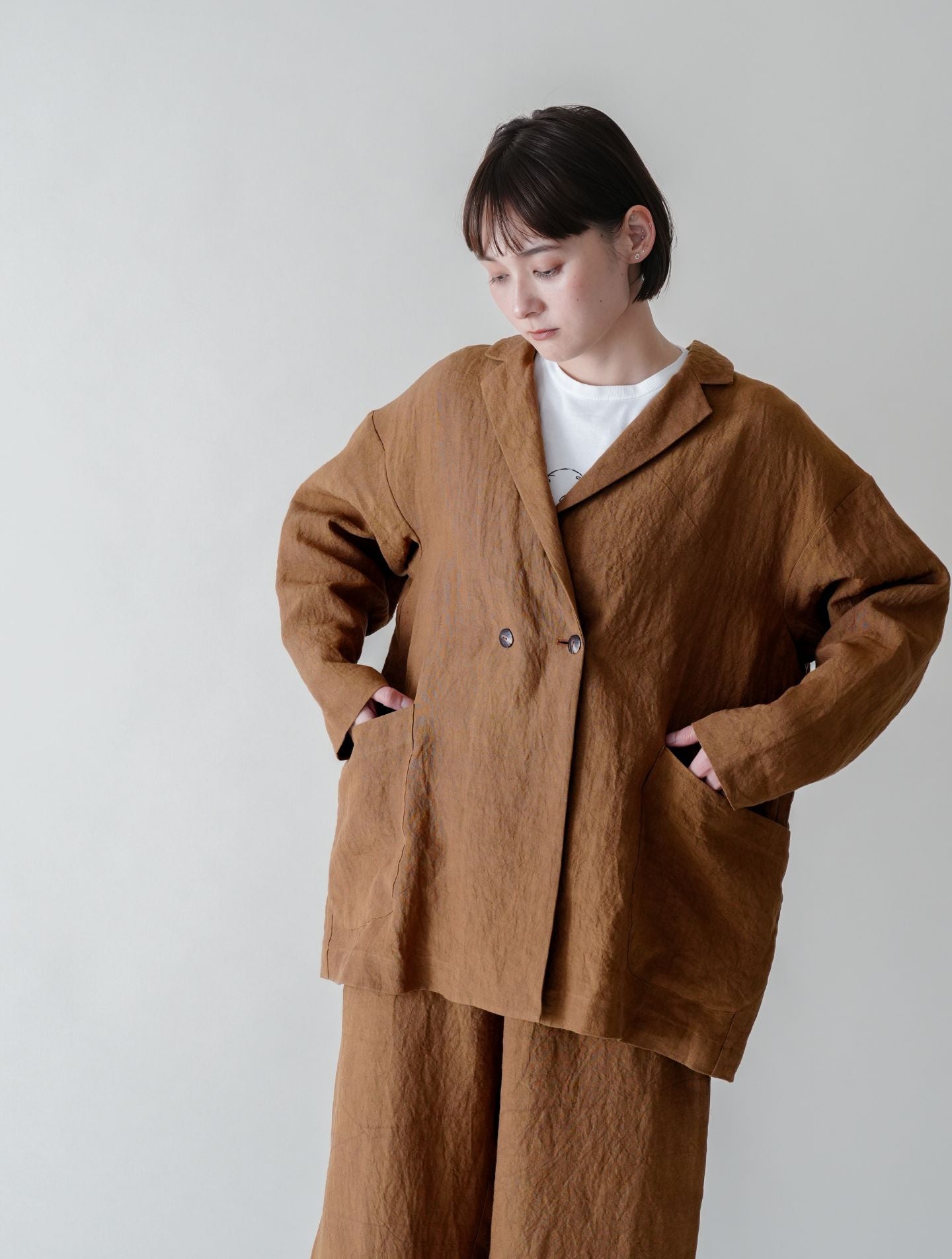 ヒューシック JK │ 天日干しリネン リラックスジャケット – nuhji