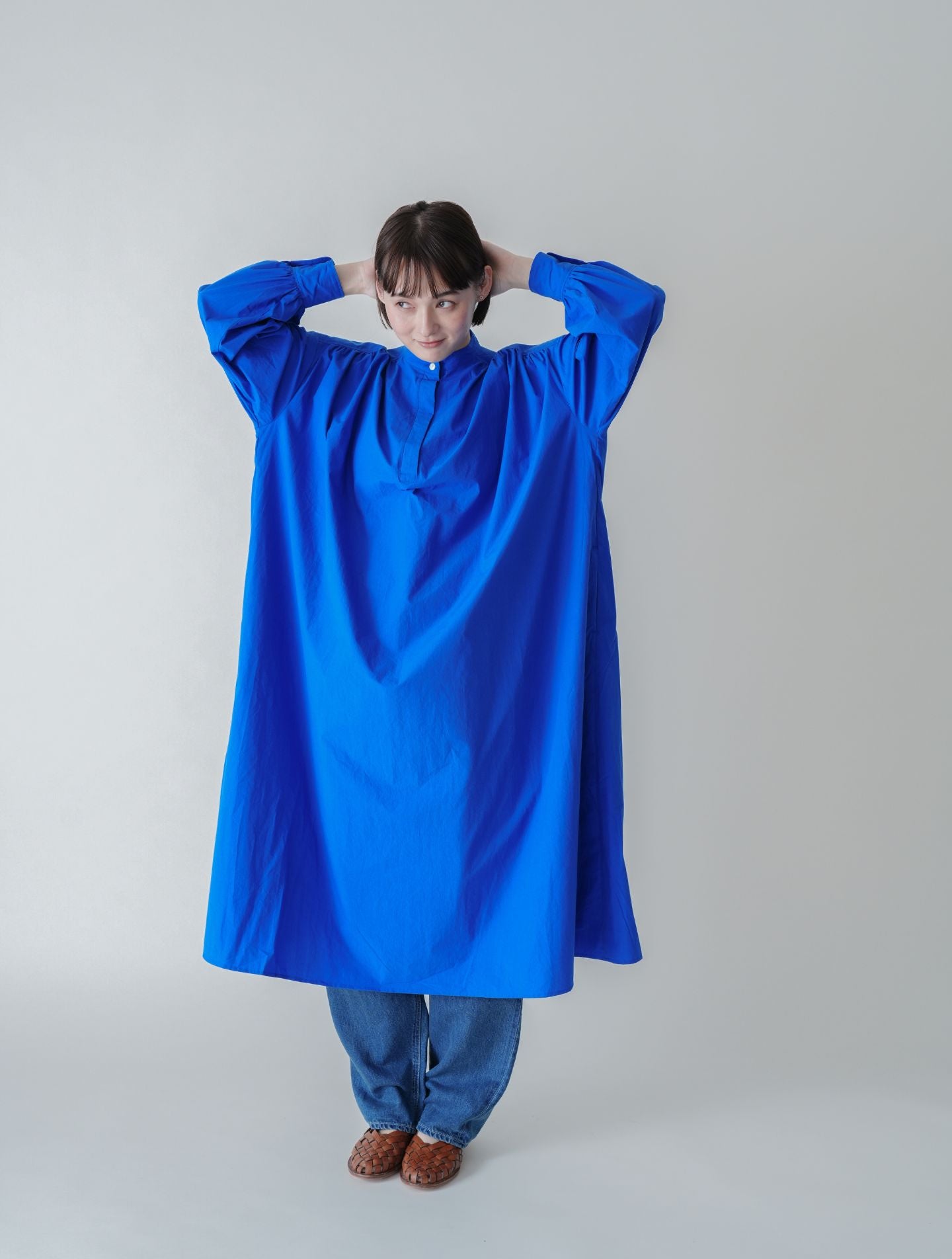 スアサナ │ スーピマコットン タイプライター カフタンワンピース – nuhji